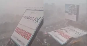 Video -Tragic accident due to falling of hoarding in Ghatkopar