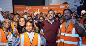 BRITISH PRIME MINISTER RISHI SUNAK WITH GO DHARMIC