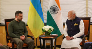 प्रधानमंत्री श्री नरेन्द्र मोदी ने यूक्रेन के राष्ट्रपति के साथ द्विपक्षीय बैठक की