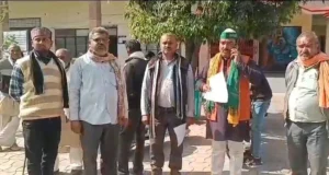 गौशाला में लापरवाही, किसान यूनियन का प्रदर्शन