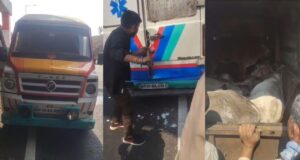 एम्बुलेंस से गौ तस्करी, दो की मौत, दो की हालत गंभीर, धार का मामला,