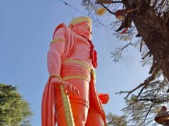 8 हजार फीट ऊंचे शिखर पर 108 फीट के हनुमान