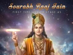 “मेरे कृष्ण” नाट्य में श्रीकृष्ण की भूमिका में सौरभ राज जैन